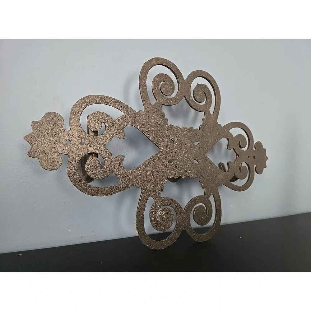 Cast Iron Accent Hook Acanthas Scroll Baroque Ornate Bronze Finish MCM 15